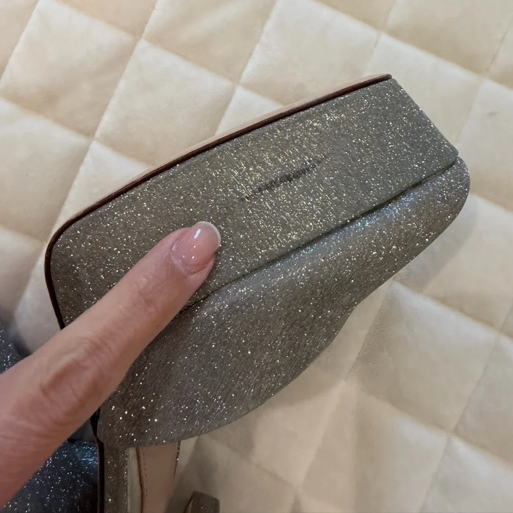 Antonio Melani x Born on Fifth Liv Platform Glitter Heels – Size 9.5